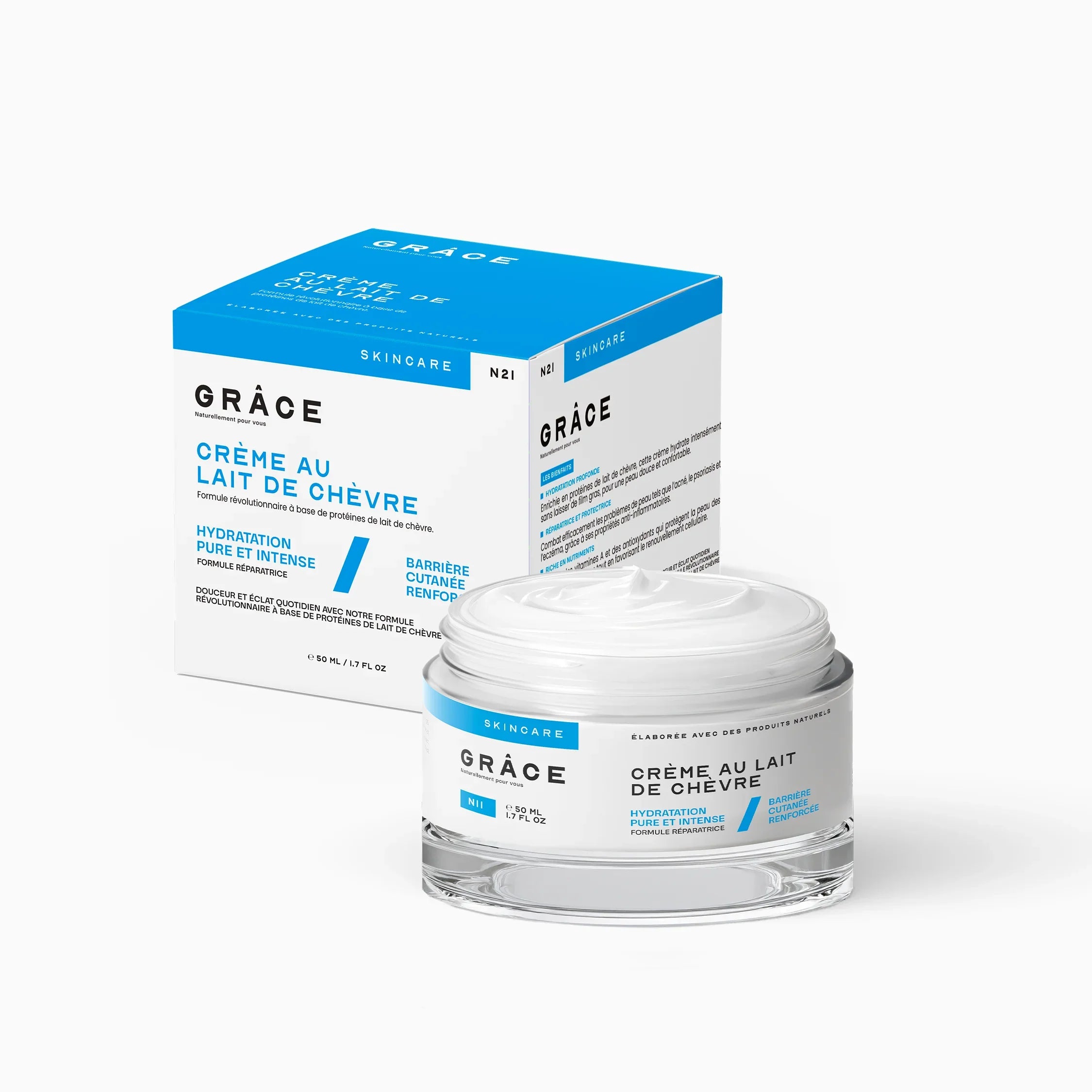 Crème au lait de chèvre hydratation quotidienne GRÂCE Care
