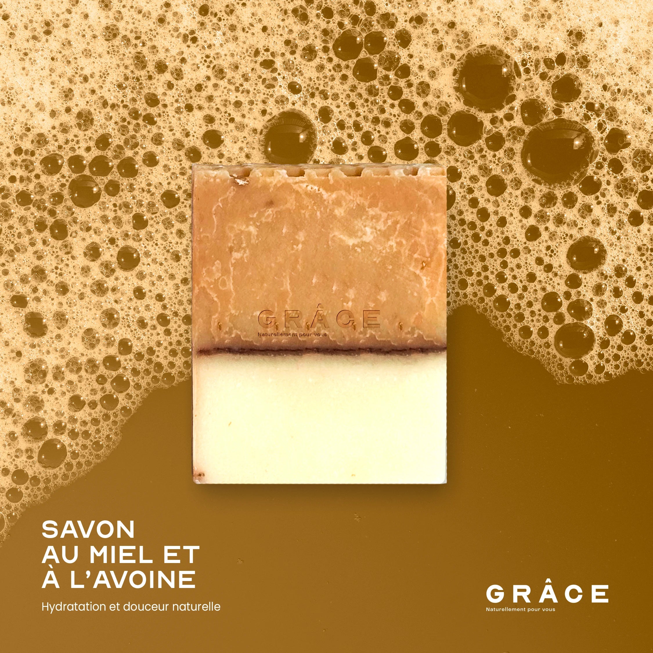Savon au miel et à l'avoine
