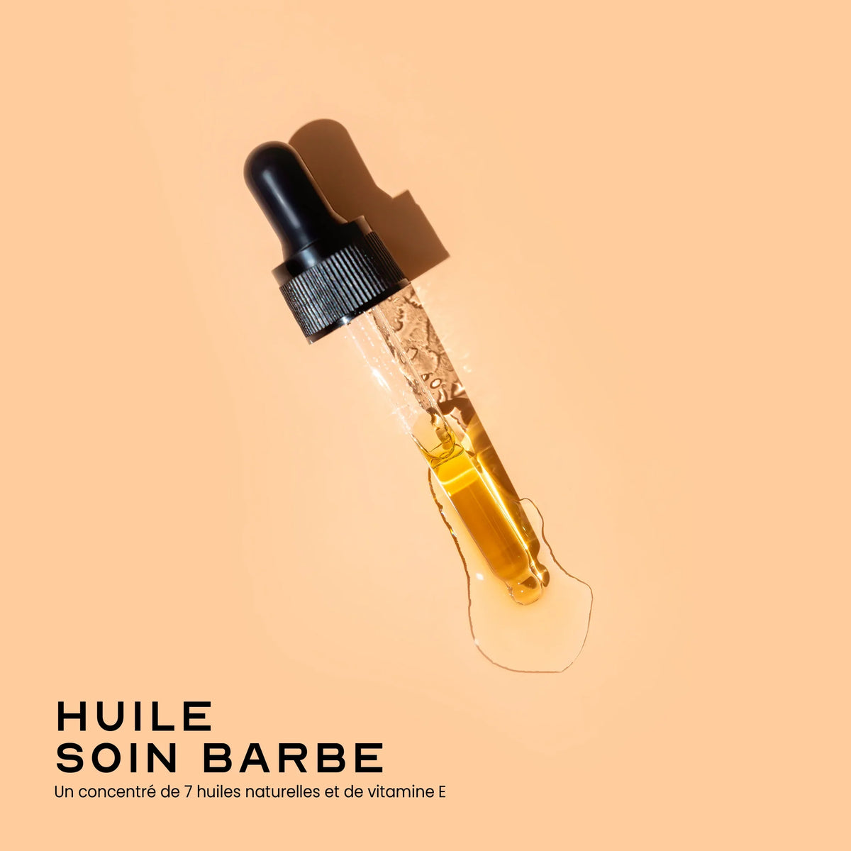 Application de l'huile à barbe GRÂCE Care