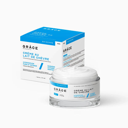 Crème au lait de chèvre de la routine complète