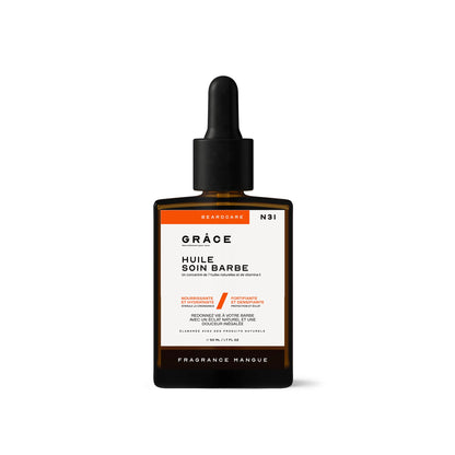 Huile soin barbe mangue