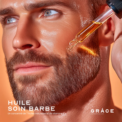 Huile soin barbe mangue