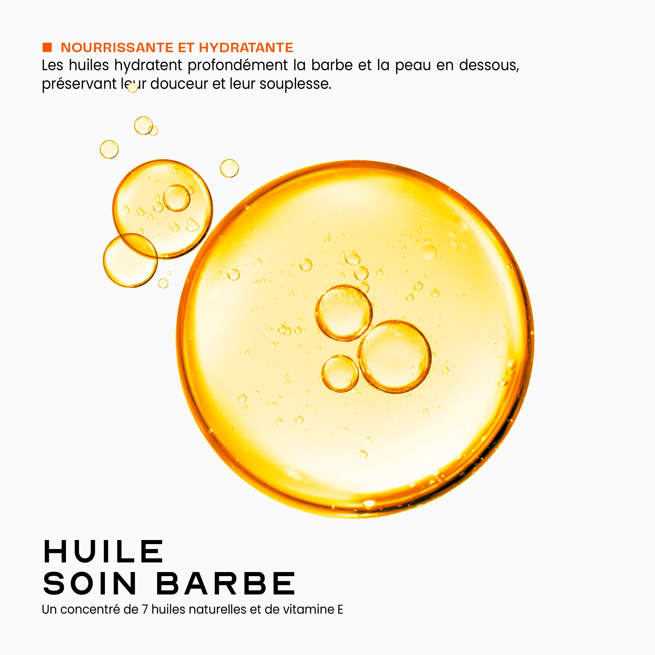 Huile soin barbe fraise